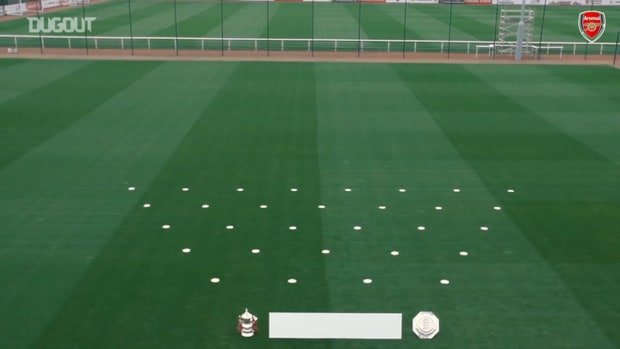 Behind the scenes at Arsenal's season photocall